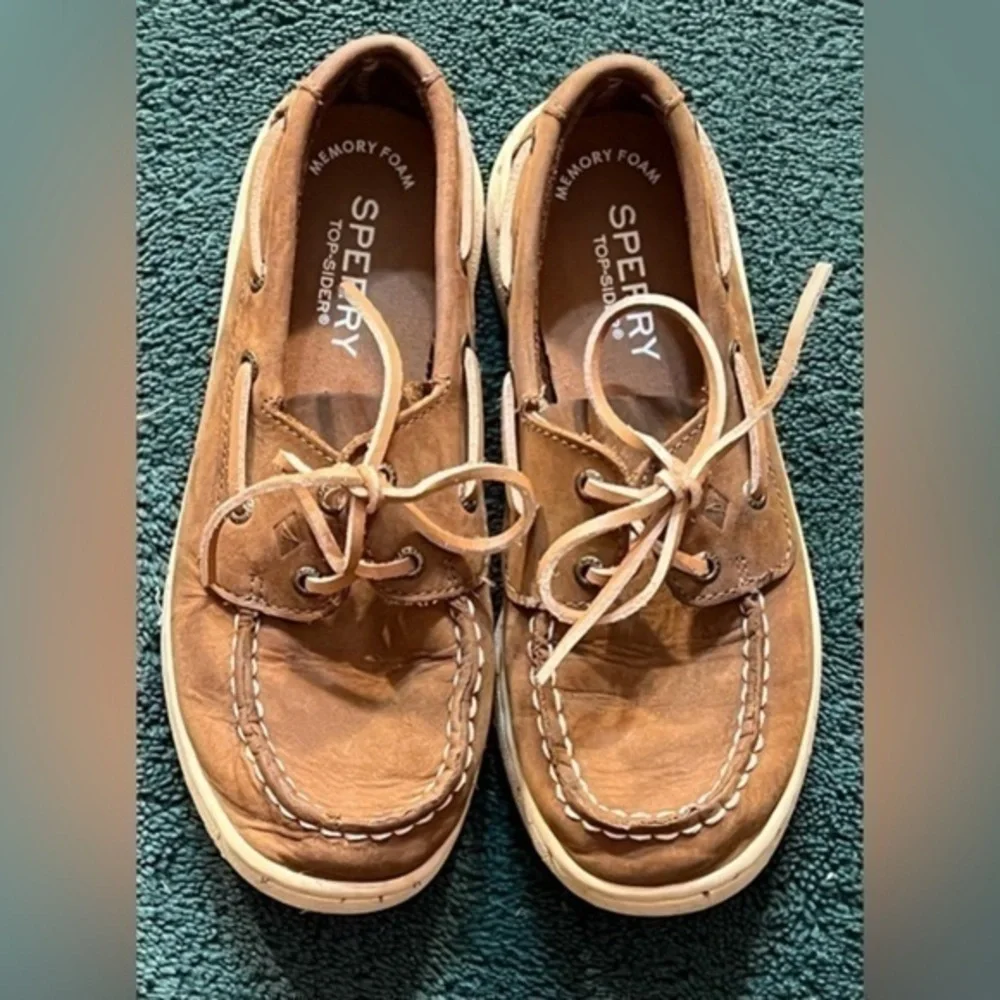 UNISEX SPERRYv TOP SLIDER MEMORY FOAM BROWN SHIOES SIZE  14